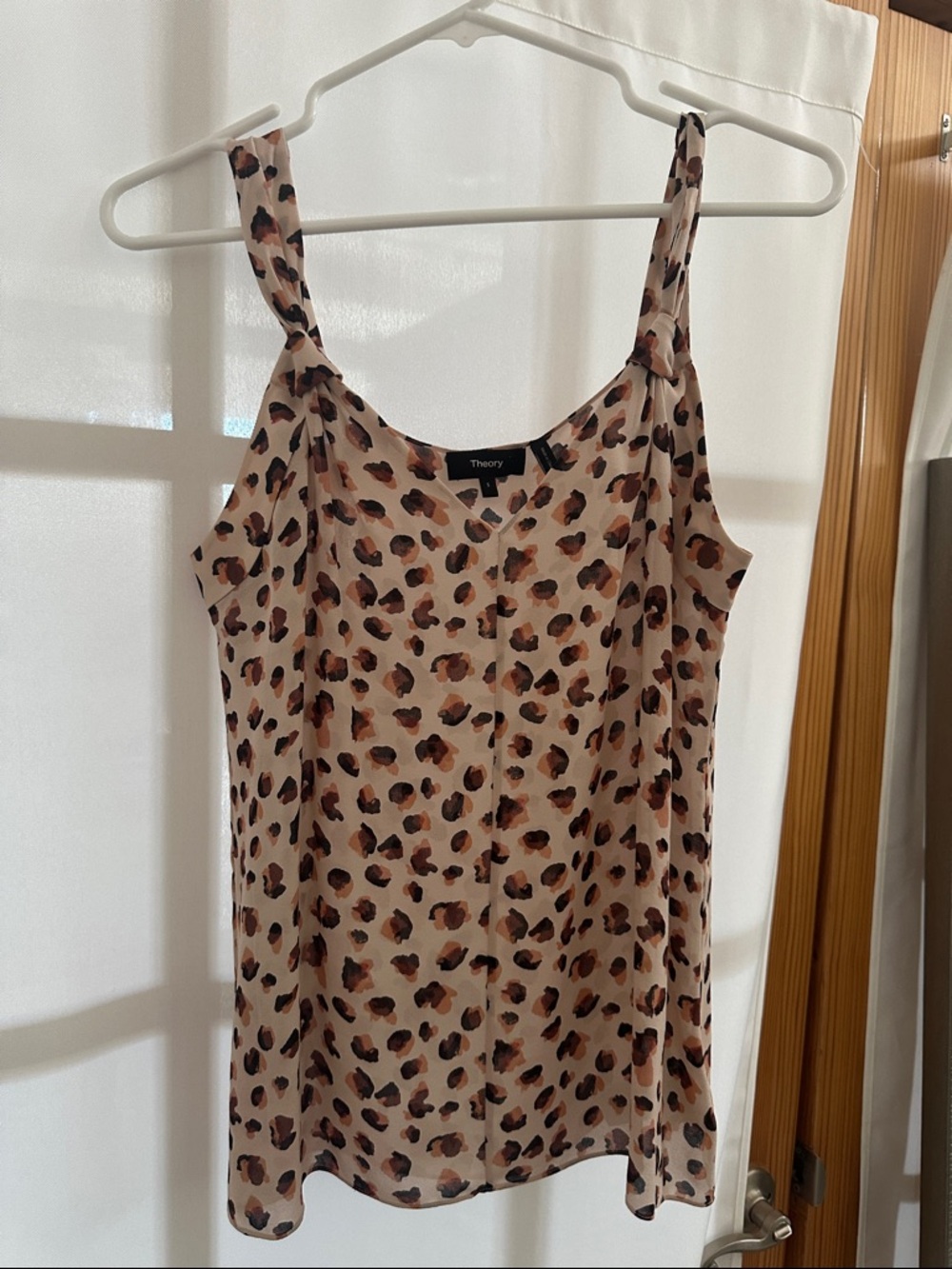 100% SilkTheory Leopard Print Cami